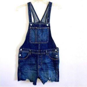 OLD NAVY 100% Cotton Blue Denim Jeans Overalls ShortAlls Ladies XS, Kids XL Romp